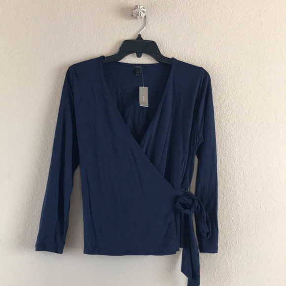 J. Crew Tops - J.crew Wrap and tie top, Small, NWT